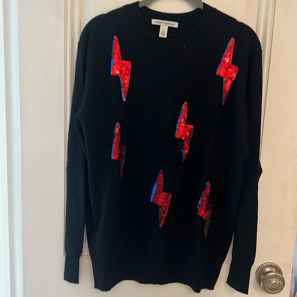 Autumn Cashmere sequin lightening bolt sweater - Picture 1 of 6